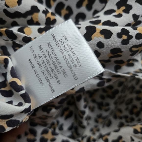 EQUIPMENT FEMMEBRETT 100% SILK LEOPARDPRINT SHIRT SIZE XS - Picture 12 of 13